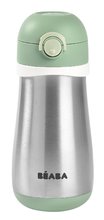 Fľaša Bidon s dvojitými stenami Stainless Steel Bottle Beaba Sage Green 350 ml z nehrdzavejúcej ocele zelená od 18 mes