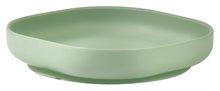 Tanier pre bábätká Silicone Suction Plate Beaba Sage Green zo silikónu zelený od 4 mes