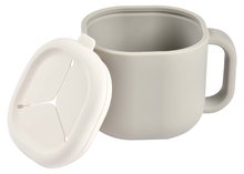 Hrneček pro miminka Pick 'n' Snack Silicone Snack Cup Beaba Velvet Grey na učení se jíst šedý od 10 měsíců