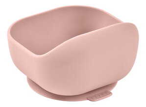 Babatál Silicone Suction Bowl Cotton Candy Beaba szilikonból öntapadós rózsaszín 4 hó-tól BE913612