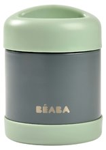 Termoska se širokým otvorem Stainless Steel Portion Beaba Mineral Grey Sage Green 300 ml z nerezavějící oceli zelená