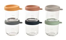 Set de recipiente pentru alimente Beaba Sunrise Color Mix 250 ml 6 bucăți din sticlă de calitate