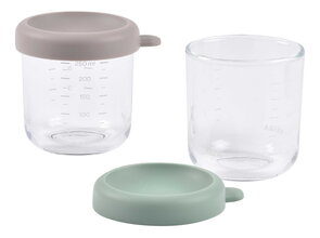 Sada dóz na jedlo Sage Green Gazelle Beaba 250 ml 2 kusy z kvalitného skla