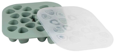 Multidávkovač na jedlo Tiny Silicone Multiportions Sage Green Beaba 20x35 ml zelený