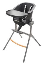 Scaun de masă din lemn Up & Down High Chair Beaba reglabil pana la 6 inaltimi gri de la 6-36 luni BE915043