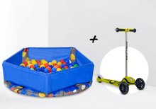 Trampolína Activity Center 3-in-1 smarTrike skladacia okrúhla s obvodom 92 cm s rúčkou bazénom a 100 ks loptičiek od 10 mes