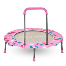 Trampolína Activity Center 3-in-1 Pink smarTrike skladacia okrúhla s obvodom 92 cm s rúčkou bazénom a 100 ks loptičiek od 10 mes ST9200003