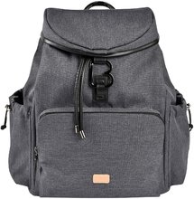Přebalovací taška jako batoh Vancouver Backpack Dark Grey Beaba s doplňky 22 l objem 42 cm šedá BE940267