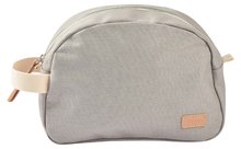 Kozmetická taštička Toiletry Pouch Beaba Canvas Pearl Grey so zipsom sivá