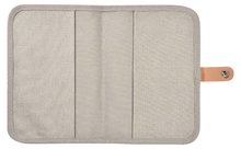 Textilný obal na zdravotnú dokumentáciu dieťaťa Health Book Protection Beaba Canvas Pearl Grey sivý