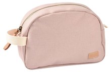 Kozmetická taštička Toiletry Pouch Beaba Canvas Dusty Rose so zipsom ružová