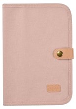 Textilní obal na zdravotní dokumentaci dítěte Health Book Protection Beaba Canvas Dusty Rose růžový