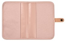 Textilný obal na zdravotnú dokumentáciu dieťaťa Health Book Protection Beaba Canvas Dusty Rose ružový