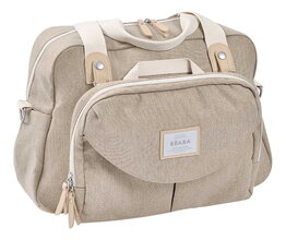 Přebalovací taška ke kočárku Geneva II Changing Bag Eco Clay Beaba s přebalovací podložkou béžová