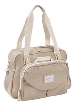 Přebalovací taška ke kočárku Geneva II Changing Bag Eco Clay Beaba s přebalovací podložkou béžová