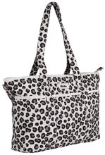 Prebaľovacia taška ku kočíku Madrid Bag Leopard Clay Beaba s prebaľovacou podložkou a popruhmi ku kočíku leopardí vzor