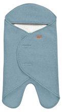 Zavinovačka Babynomade® Double Fleece Beaba Baltic Blue White dvojvrstvová extra teplá modrá od 0-6 mes