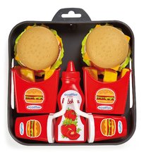 Detský set hamburgerov 100% Chef Écoiffier na tácke od 18 mesiacov 