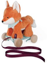 Plyšová líška na ťahanie Les Amis Paprika Fox Pull Along Kaloo 27 cm pre najmenších od 0 mes