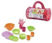 Set de prânz Bubble Cook 892 Écoiffier în geantă cu 19 accesorii de la 18 luni