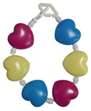 Reťaz na kočík hrkálka modrá