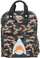 Školská taška batoh Backpack Amsterdam Large Camo Shark Jack Piers veľká ergonomická luxusné prevedenie od 6 rokov 36*29*13 cm