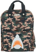 Iskolai hátizsák Backpack Amsterdam Large Camo Shark Jack Piers nagy ergonomikus luxus kivitel 6 évtől 36*29*13 cm