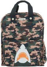 Ghiozdan școlar Backpack Amsterdam Large Camo Shark Jack Piers design ergonomic de lux de la 6 ani 36*29*13 cm