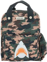 Ghiozdan școlar Backpack Amsterdam Small Camo Shark Jack Piers mic design ergonomic de lux de la 2 ani 23*28*11 cm