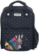 Školní taška batoh Backpack Amsterdam Small Zebra Jack Piers malá ergonomická luxusní provedení od 2 let 23*28*11 cm