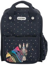 Iskolai hátizsák Backpack Amsterdam Small Zebra Jack Piers kicsi ergonomikus luxus kivitel 2 évtől  23*28*11 cm