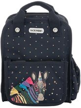 Ghiozdan școlar Backpack Amsterdam Small Zebra Jack Piers mic design ergonomic de lux de la 2 ani 23*28*11 cm