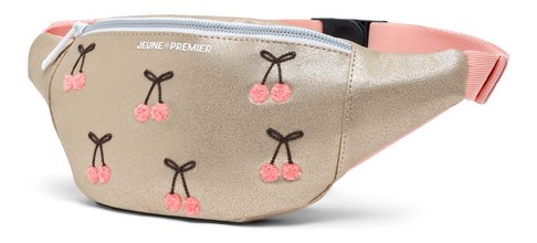 Övtáska Fanny Pack Banane Cherry Pompon Jeune Premier állítható hosszúság luxus kivitel 13*40 cm
