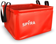 Nádrž pro vodní pistole SpyBase Red Spyra červená s objemem 20 litrů odolná skládací s popruhy od 8 let