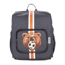 Školská taška batoh Backpack Berlin Soccer Bear Jack Piers ergonomická luxusné prevedenie od 6 rokov 36*13*29 cm