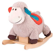 Hojdacia ovečka Rodeo Rocker Loopsy B-Toys plyšová s drevenou základňou hnedá od 18 mes BTBX1643Z