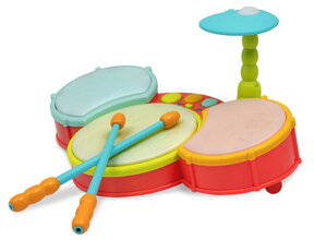 Bubenícka sada Toy Drum Set B-Toys svietiaca so zvukmi s nastaviteľnou hlasitosťou od 24 mes BTBX2303C3Z