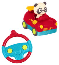 Autíčko na diaľkové ovládanie panda Bingo B-Toys so zvukmi červeno-modré od 24 mes BTBX2318Z