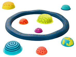 Prekážková dráha so stupienkami Balance Planet Hopper B-Toys modulárna 8 balančných dielov a 8 planét od 24 mes BTBX2494Z