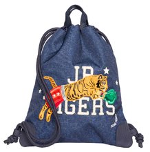 Školní vak na tělocvik a přezůvky City Bag Boxing Tiger Navy Mélange Jeune Premier ergonomický luxusní provedení 40*36 cm
