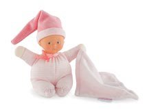 Játékbaba Minirêve Mon Doudou Corolle Pink Striped 16 cm 0 hó-tól