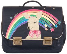 Školní aktovka Classic Midi Rainbow Deer Jeune Premier ergonomická luxusní provedení 30*38 cm