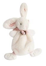 Plyšový zajačik na maznanie Lapin Bonbon Doudou et Compagnie ružový 26 cm v darčekovom balení od 0 mes DC2122