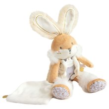 Plyšový zajačik Bunny White Lapin de Sucre Doudou et Compagnie hnedý 31 cm v darčekovom balení od 0 mes DC3485