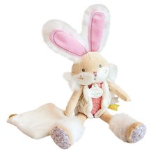 Iepuraș de pluș Bunny Pink Lapin de Sucre Doudou et Compagnie roz 31 cm în ambalaj cadou de la 0 luni DC3486