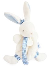 Plyšový zajačik s klipom na cumlík Perlidoudou Doudou et Compagnie modrý 15 cm v darčekovom balení od 0 mes DC3511