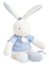 Iepuraș de pluș Bunny Sailor Perlidoudou Doudou et Compagnie albastru 25 cm în ambalaj cadou de la 0 luni DC3517