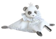 Plyšová panda na maznanie Attrape-Rêves Doudou et Compagnie sivá v darčekovom balení 20 cm od 0 mes DC3536