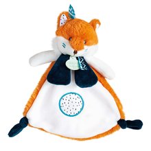 Plyšová líška na maznanie Fox Tiwipi Doudou et Compagnie oranžová 23 cm v darčekovom balení od 0 mes DC3641