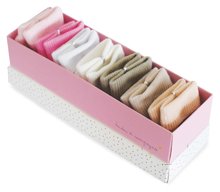 Zoknik kisbabáknak Weekly Socks Doudou et Compagnie bézs-rózsaszín 7 pár ajándékcsomagolásban 0-6 hó
